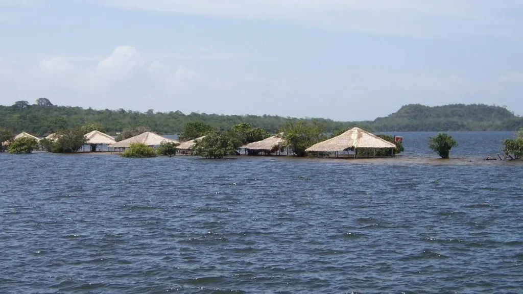 Vista aérea de Alter do Chão Pará - Caribe Amazônico destino solo seguro