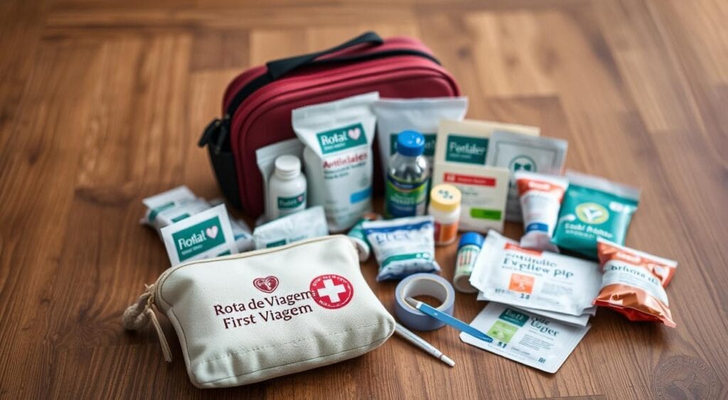 Farmacinha o que levar na mala de viagem para emergências