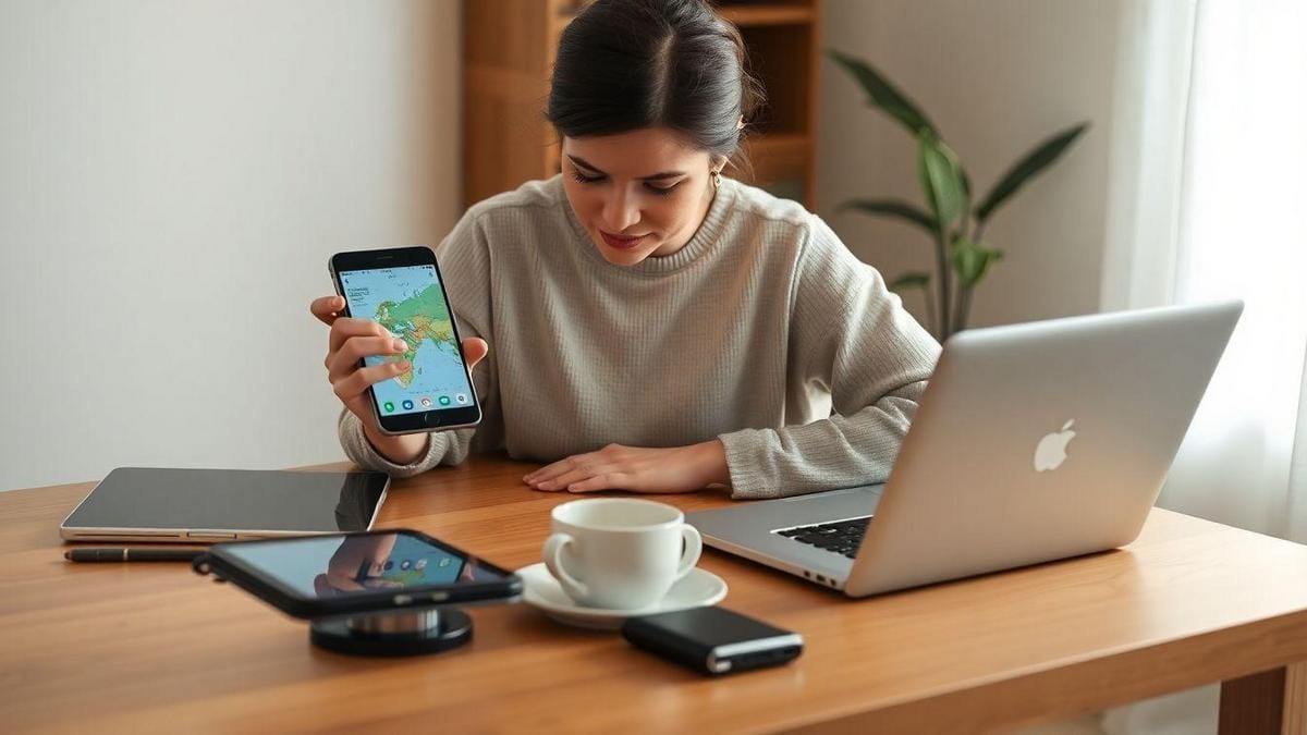 Minha rotina com navegação offline e tecnologia útil