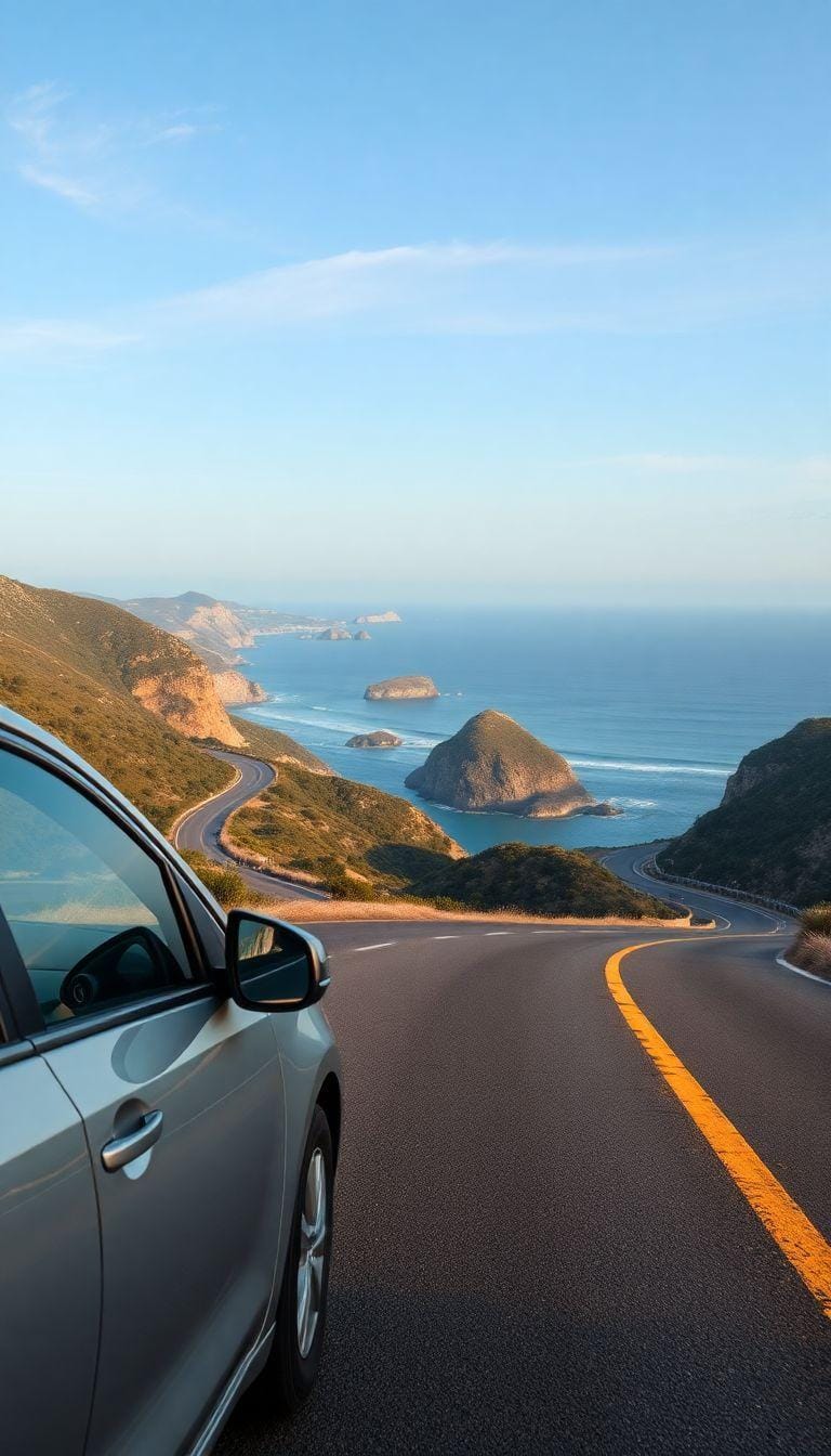 Segredos de viagem: alugue um carro para estradas panorâmicas