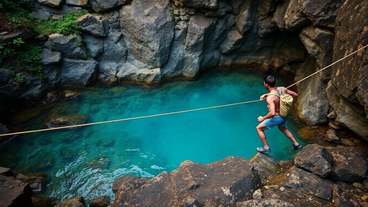 Como eu chego às piscinas naturais secretas com segurança