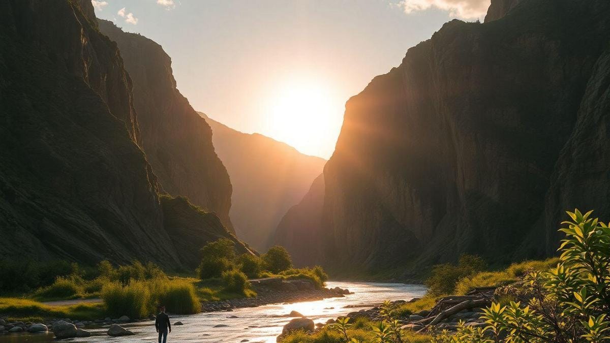Como eu faço fotografia de paisagens em cânions
