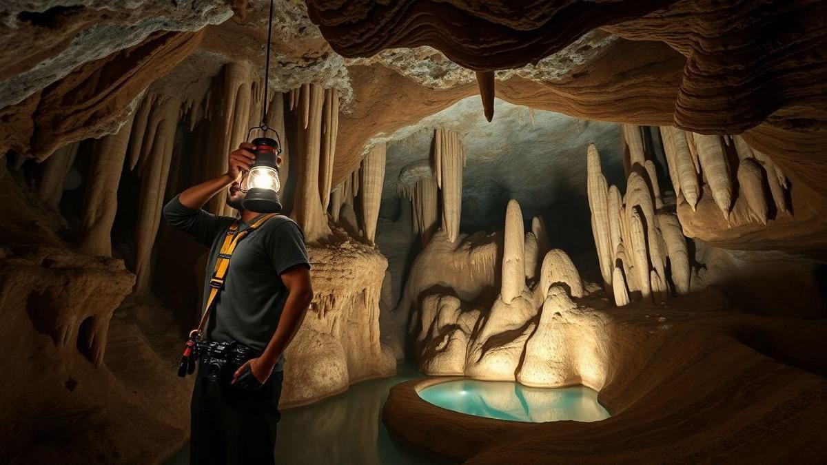 Fotografia em grutas